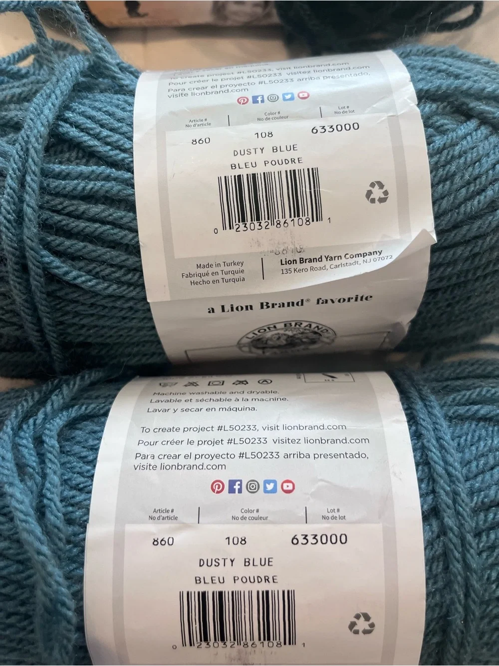 NEW LION BRAND YARN LOT OF 10 SKEINS Vanna’s Choice Autumn Fall Colors Mixed
